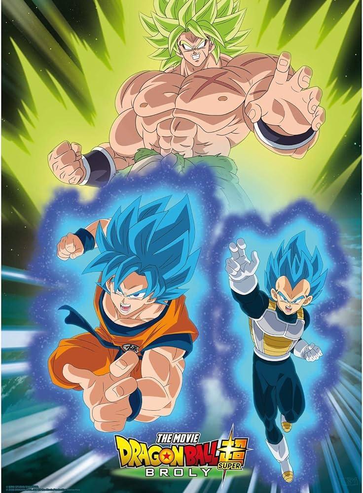 Thumbnail - Dragon Ball - Set 2 Chibi Türposter Kinderzimmer - " Broly " - 52x38
