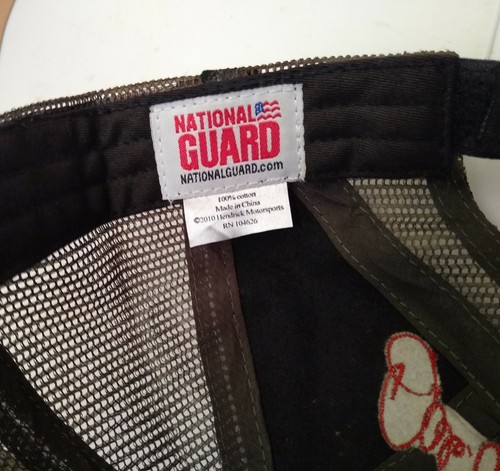 National Guard #88 Dale Earnhardt Jr NASCAR Adjustable Hat Cap Camouflage Mesh - Picture 6 of 7