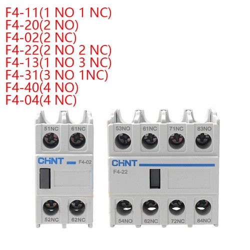 F4 Auxiliary Contactor NO NC Blocks Fit for CJX2 AC Contactor Normal Open/Close - Picture 2 of 13