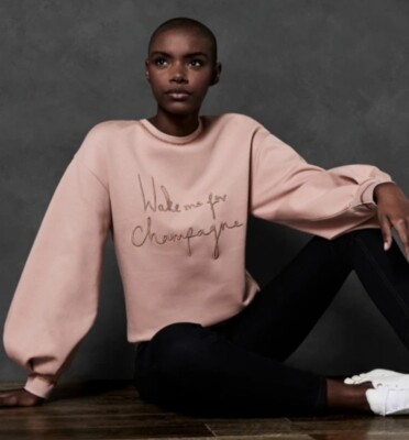 Ted Baker Ted Says Relax Champagne Logo Full Sleeve Sweatshirt 2uk 10