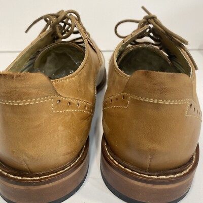 Giorgio Brutini Mens Oxford Camel/Bone Leather  Shoes Size 11.5 250504 Oxford Leather Tassel Size 8 - Vintage 90s Giorgio Brutini  main image 4
