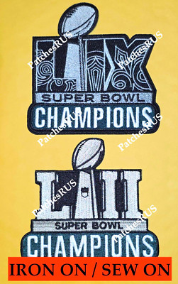 Both Super Bowl Champions Patch LIX + LII Patch 59 EAGLES Champions ...