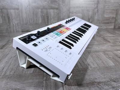 20º Angle Stand for Arturia Keystep PRO - Color WHITE - by KZcraftworks - USA