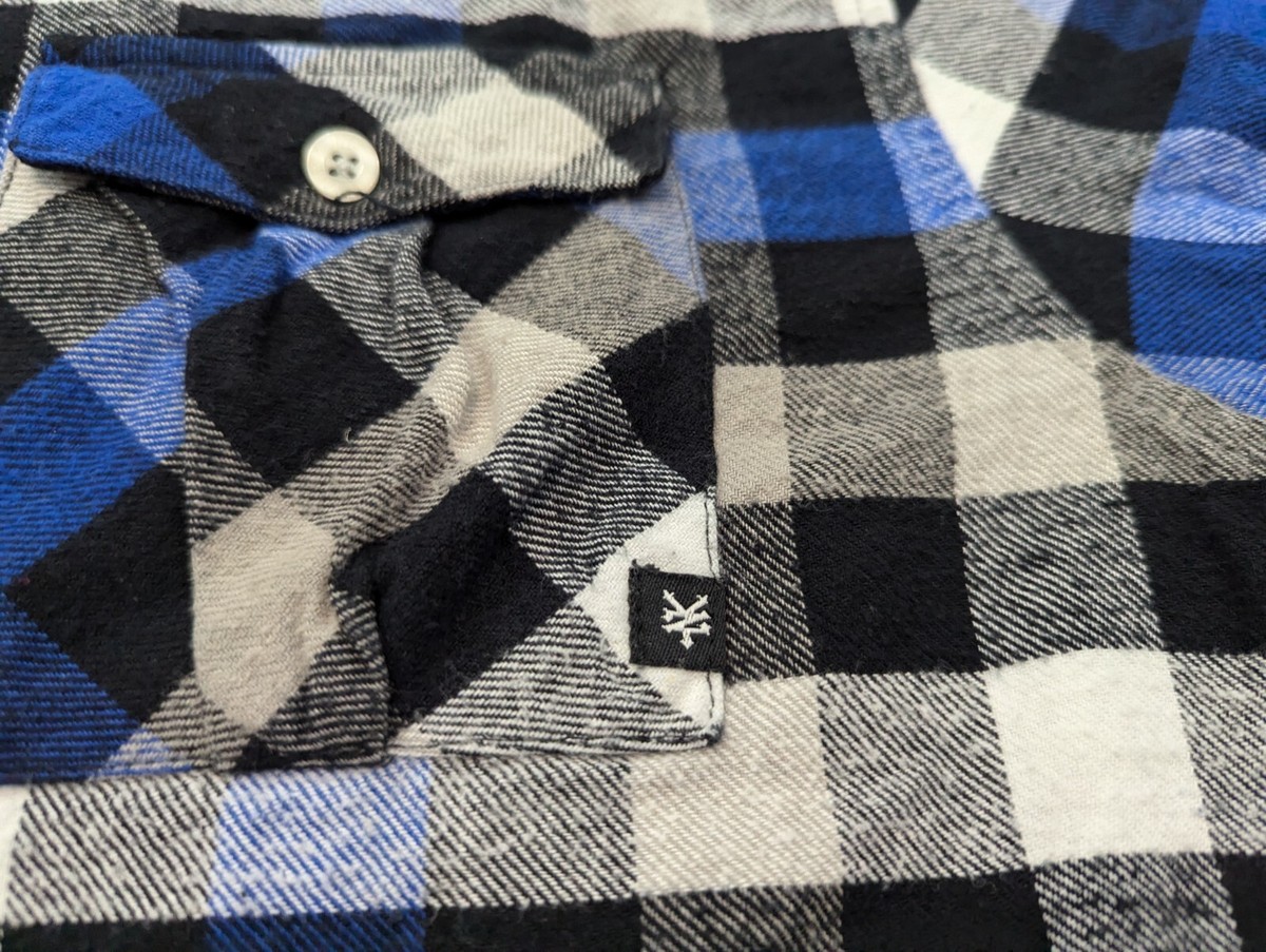 Chemise Homme Zoo York à Carreaux Multicolore - Manches Longues Boutonnée Taille XL - Neuf