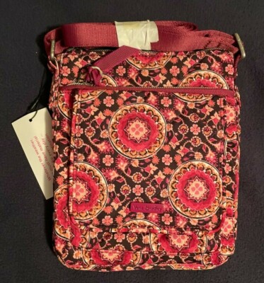 Vera Bradley Raspberry Medallion Performance Twill Iconic Mini Hipster - NWT
