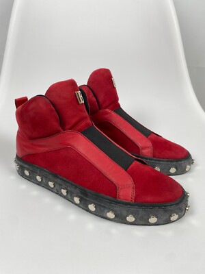 Bikkembergs HiTop Sneakers Genuine Leather and Suede size 36