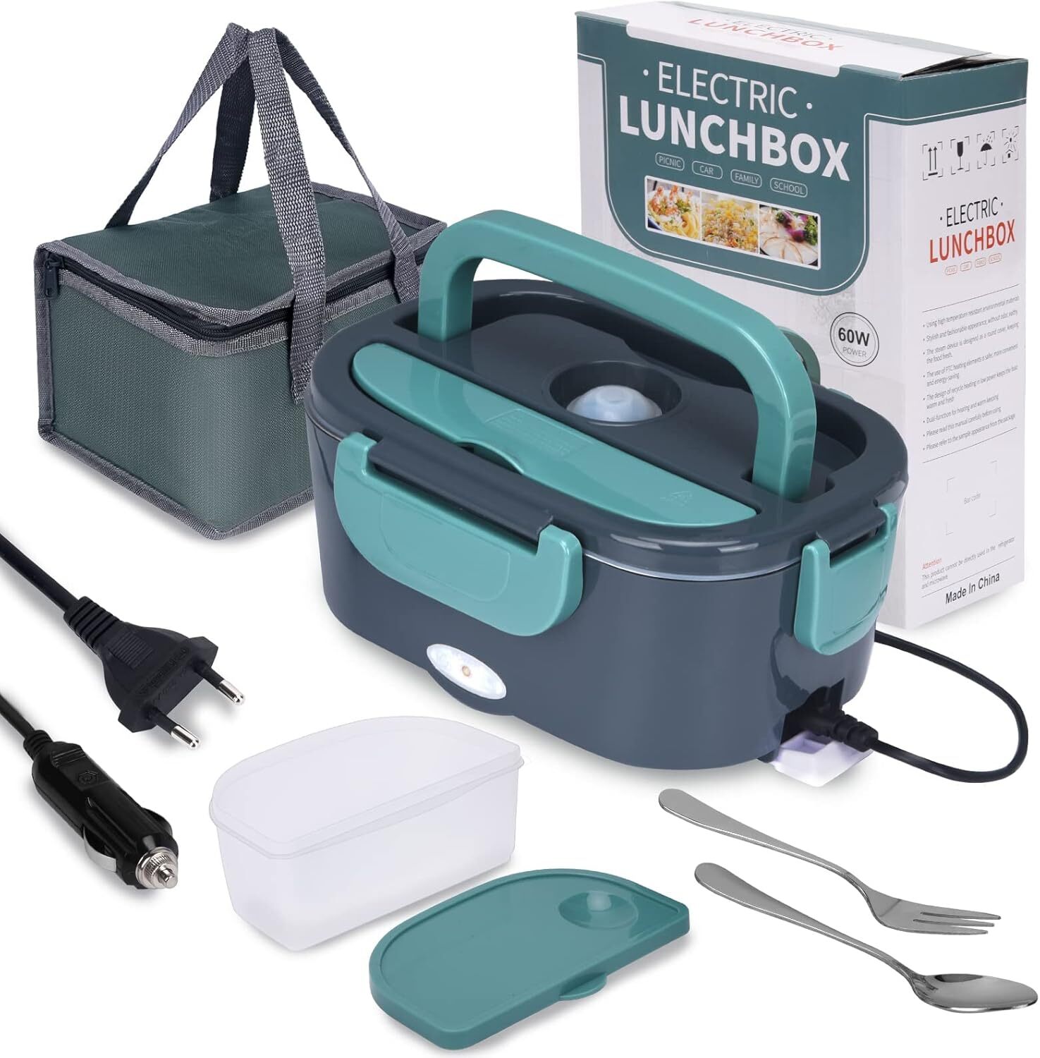Boîte à lunch électrique contre les repas froids des routiers