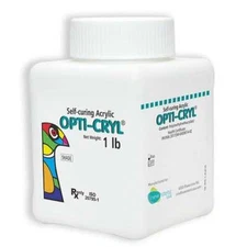 Opti-Cryl Self-Curing Acrylic Resin Powder, Meharry Shade 1Lb Bottle