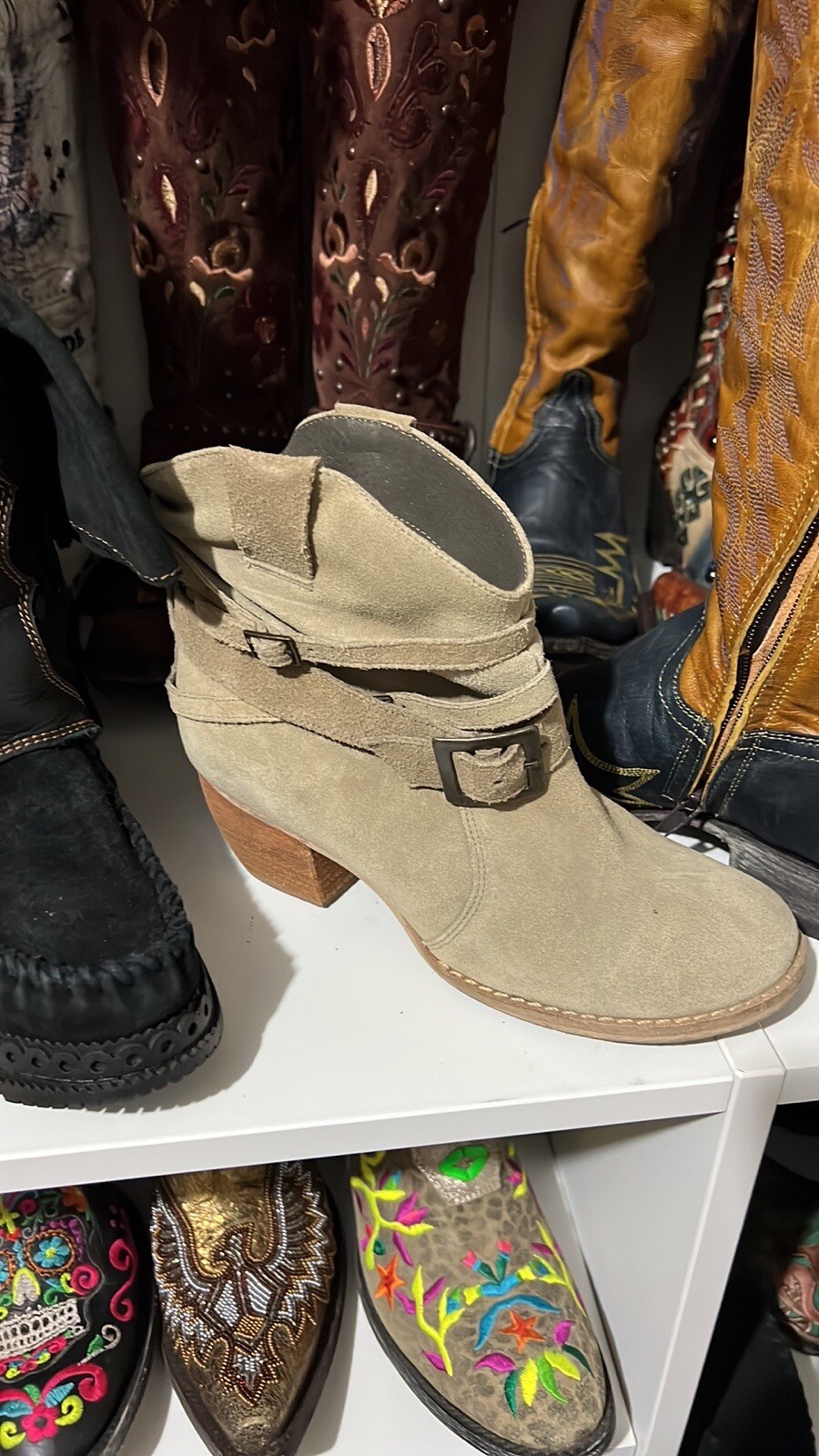 leather booties - image 2