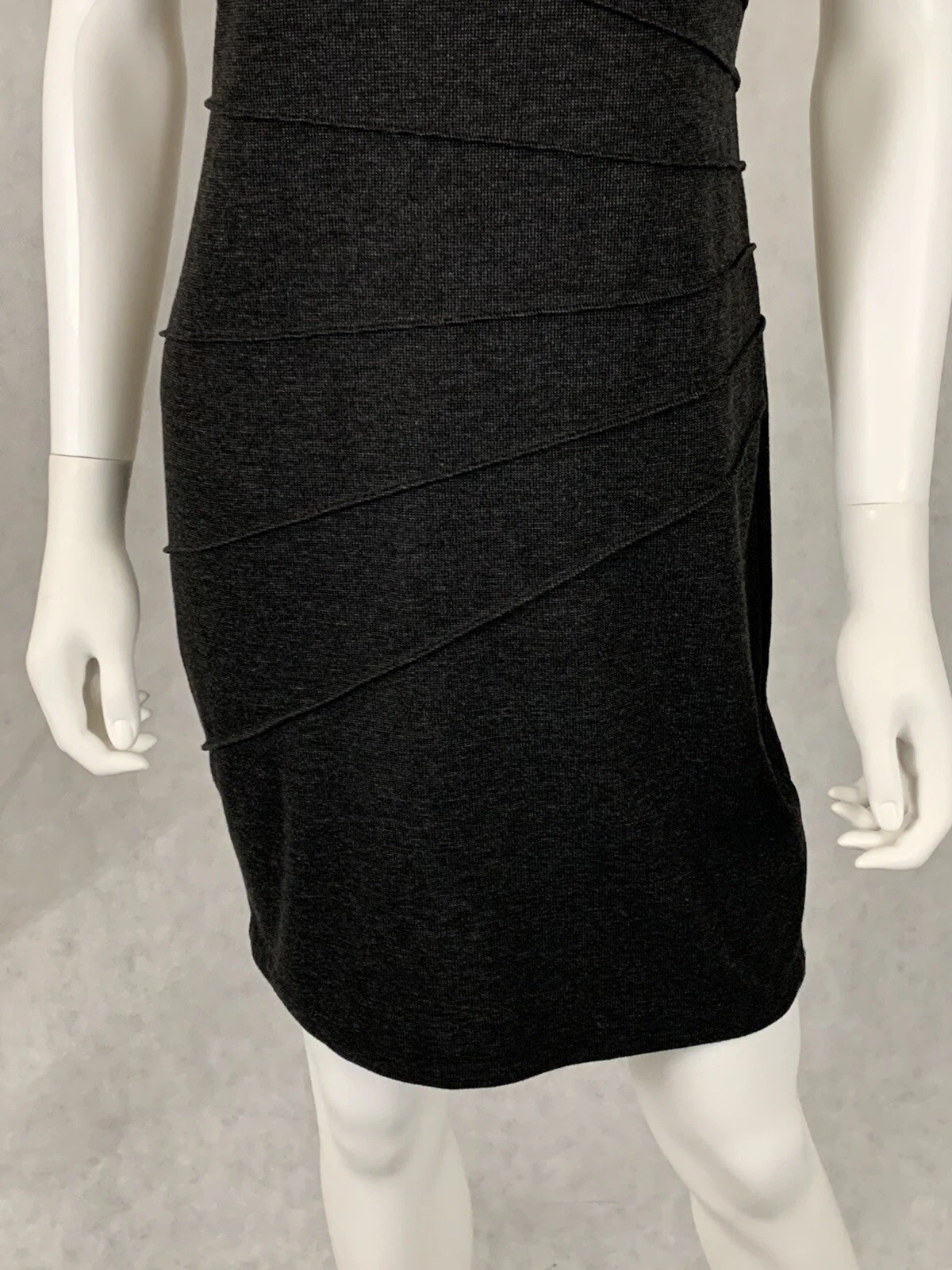 VETEMENTS Abito bodycon donna En Focus Studio TAGLIA 4 grigio antracite