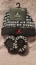 Nike Jordan Jumpman Hat W/ Booties 2-Piece Set Newborn 0-6 Mths BLK WHITE RED