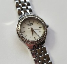 Citizen Womens 5930-S067154 Quartz Silver Tone Watch Bracelet Band MOP Dial