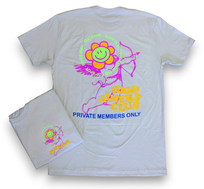OUTRANK ''HIGH AIMERS CLUB'' SNEAKER T-SHIRT NB 1906R Rosewater Sand