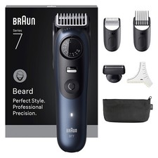 Braun Regolabarba a Batteria Wet & Dry Blu/Nero BeardTrimmer serie 7 BT7520