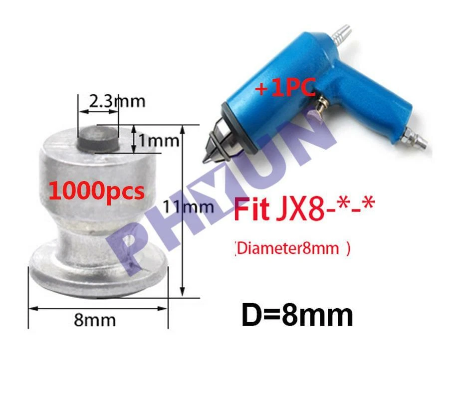 1000 Piezas Rueda Neumático Nieve Cadenas Perno para Zapatos ATV Coche Motor Clavo con Pistola de Aire Herramienta Foto 2 de 4