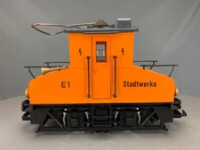 LGB 20301 Stadtwerke Electric Locomotive E1, Orange Mfx DCC/SND G665 LZ