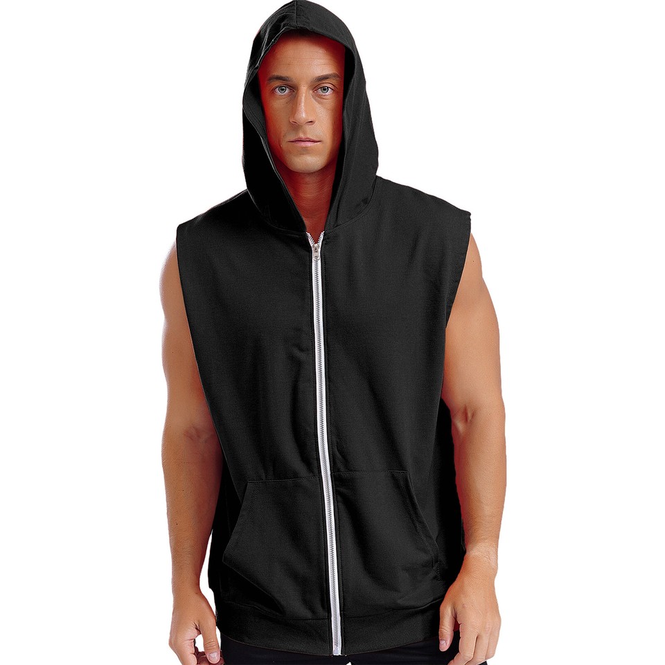 Cedric Ironhand - The Nevermore Hooded Fitness Sweater with Zipper - Set for Men