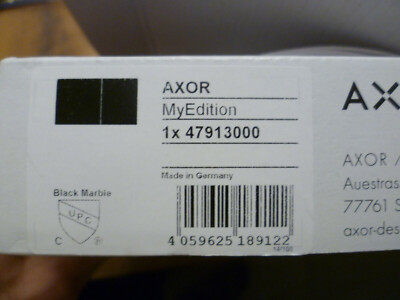 Hansgrohe AXOR MyEdition Design-Platte L: 200 mm marmor dunkel Nr. 47913000
