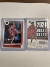 2021-22 Panini NBA Hoops Scottie Barnes Rookie Card + Contenders Draft Class RC