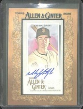 2020 Topps Allen And Ginter Mini Framed Autograph #MA-MY Mike Yastrzemski