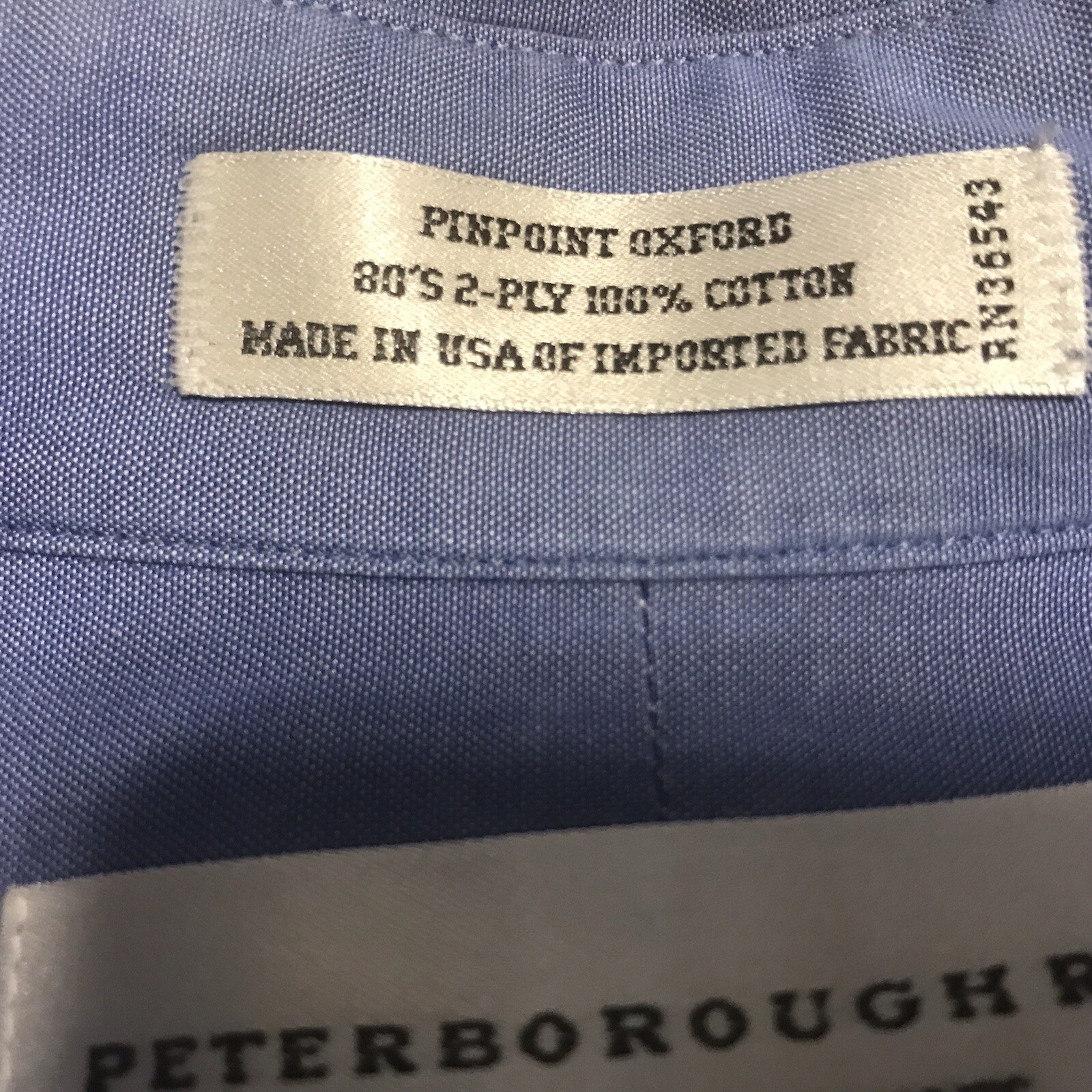 Camicia uomo con bottoni 16 1 2 36 Peterborough fila camicia manica lunga blu