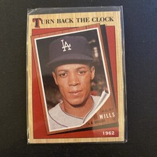 1987 Topps Maury Wills #315 Turn Back the Clock Los Angeles Dodgers
