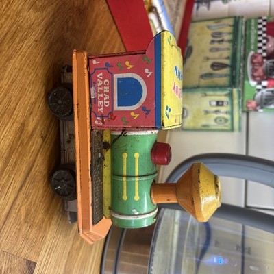 Vintage Chad Valley Melody Train Musical Toy Tin Plate Locomotive Engine