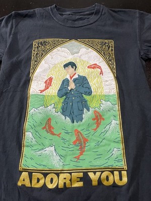 Official Harry Styles ''Adore You'' Fish Graphic T-Shirt, Black, Size: Small