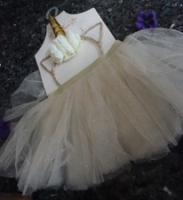 bow fancy baby girl tutu and unicorn headband 0-6 new