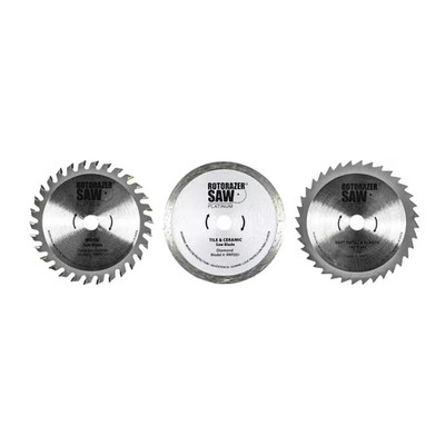 Official Replacement Saw Blades Set of 3 for Platinum RZ200 and RZ120