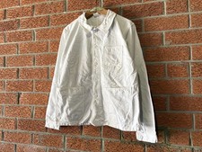 Pit21.5 Vintage French White Work Chore Jacke...