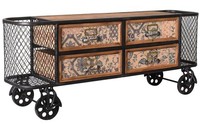 Barwagen Fabrik Loft Servierwagen Metall Teewagen KüChenwagen Servierhilfe