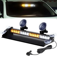 Led Dash Strobe Light Bar Trucks Visor Mount Emergency Warning Light Amberwhite Led Dash Strobe Light Bar Trucks Visor Mount Emergency Warning Light Amberwhite