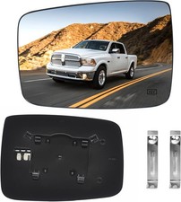 Dodge Ram Driver Left Side Heated Mirror Glass Compatible with 2009-2018 Dodge R