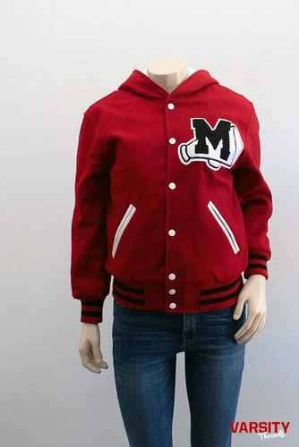 Glee-Inspired Varsity Letterman Jacket | Wool Jacket with Embroidery & Chenille - product listing photo