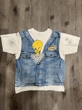 Warner Bros 1996 Tweety Bird Vintage AOP T-Shirt Size XL