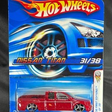 Hot Wheels 2006 First Editions Nissan Titan Red 31/38 J3272 Diecast Truck 1:64