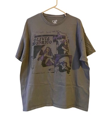 Olivia Rodrigo Vampire Lyrics XL T-Shirt Big Mistakes (Tear)