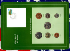 Coin Sets of All Nations Jersey UNC 1986-1990 £1 1989 St Mary 10K Mint