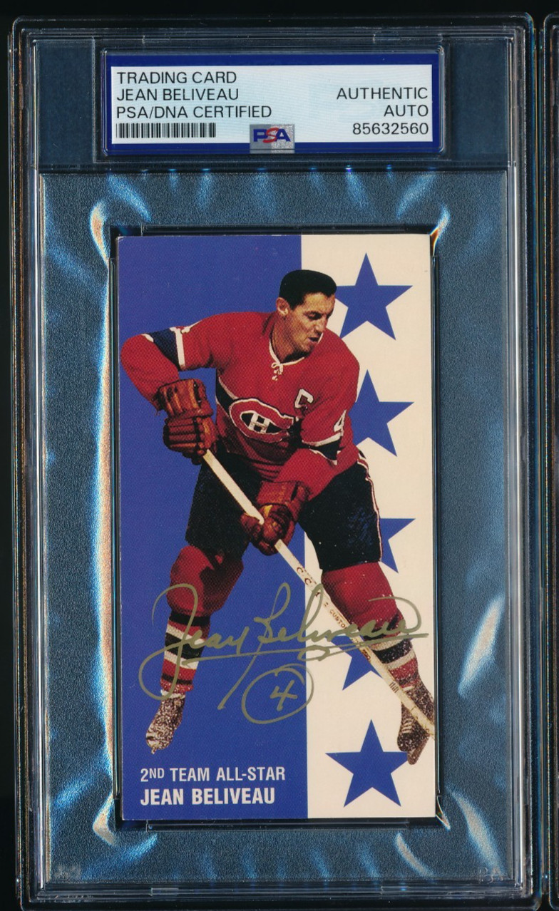 Parkhurst Tall Boys #142 1994 Jean Bellevel firmado automático PSA/DNA nítido sello dorado