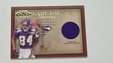 2001-PLAYOFF HONORS-RANDY MOSS GAME DAY JERSEYS GAME WORN JERSEY-VIKINGS