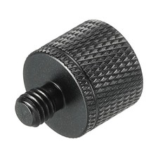 Mic Stand Adapter 1/4 Female to M6 Male Camera Screw Thread Adapter Black