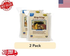 2 Pack Wrap-N-Zap Quilting Batting, Off-White 45" X 36" Precut Package, FREE