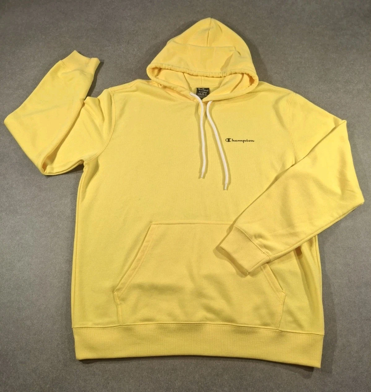 Champion Mens Lightweight Hoodie Yellow XL Extra Large Cotton Mix Logo Kangaroo
Opens in a new windo
