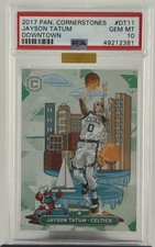 2017 Panini Cornerstones Jayson Tatum Downtown Rookie - PSA 10 - MBA GOLD