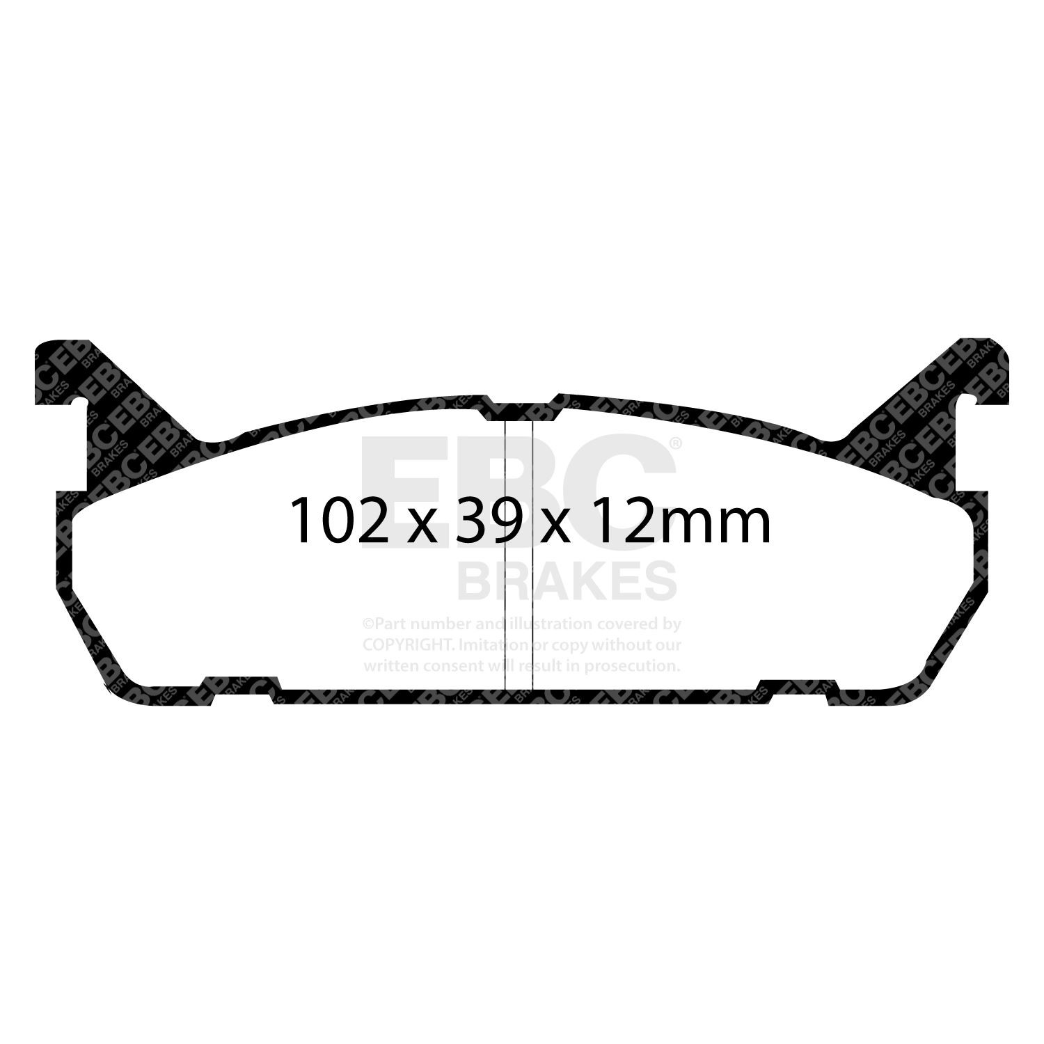 EBC DP2828 BRAKE PAD SET DISC BRAKE Rear
