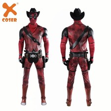 Deadpool 3 Wade Wilson Cowboy Deadpool Cosplay Costume Jumpsuits Full Set Outfit