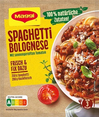 MAGGI Fix für Spaghetti Bolognese, Würzmischung, 100% natürliche Zutaten, für 3