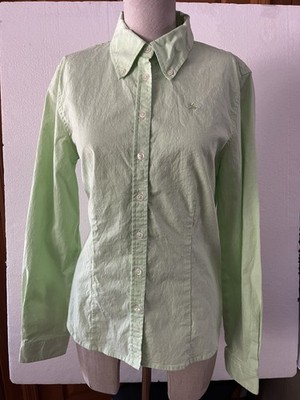 Lilly Pulitzer Shirt Size 10 Light Green Oxford Shirt Button Up Long Sleeve