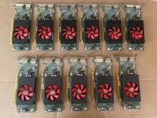 LOT OF 11 DELL AMD RADEON R5 240 0F9P1R 1GB GDDR3 DVI DP LOW PROFILE VIDEO CARD